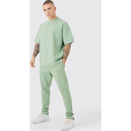 Ensemble oversize avec t-shirt et jogging fuselé - S - Boohooman - Modalova