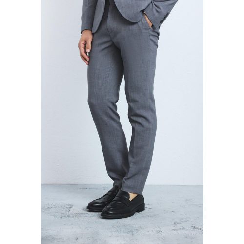 Pantalon slim habillé à taille fixe - 32 - Boohooman - Modalova