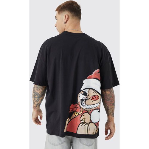 T-shirt de Noël oversize à imprimé ours en peluche - Boohooman - Modalova