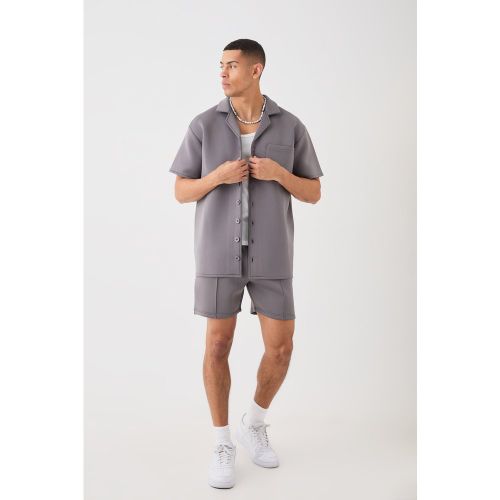 Ensemble oversize avec chemise et short - L - Boohooman - Modalova