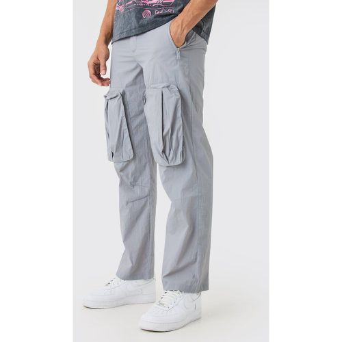 Pantalon cargo large en nylon - 28 - Boohooman - Modalova