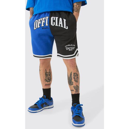 Short de basket color block en jersey - MAN Official - L - Boohooman - Modalova