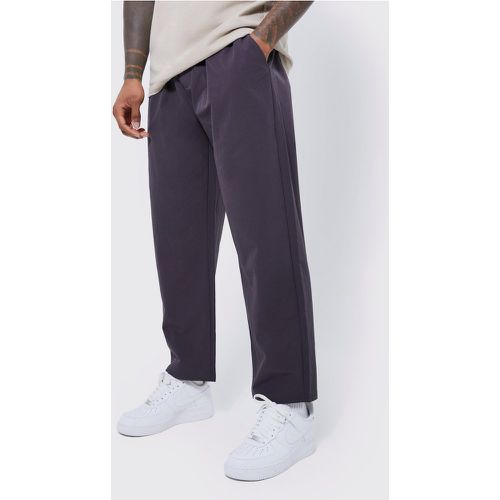 Elastic Lightweight Stretch Relaxed Cropped Trouser - Boohooman - Modalova