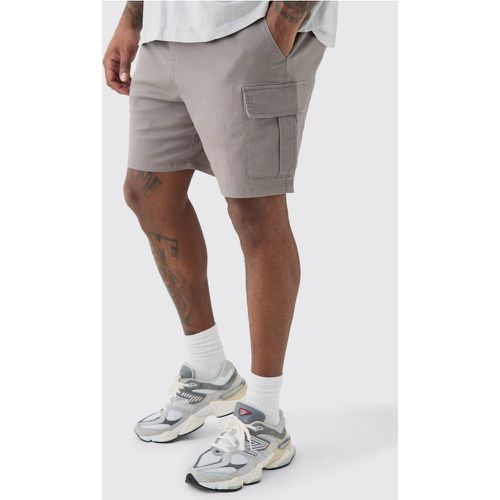 Grande taille - Short cargo slim à taille élastiquée - XXXL - Boohooman - Modalova