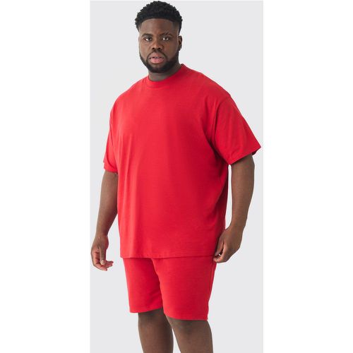 Grande taille - Ensemble oversize avec t-shirt et short - XXXXXL - Boohooman - Modalova