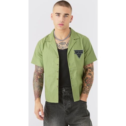 Chemise oversize à manches courtes et imprimé moto - L - Boohooman - Modalova