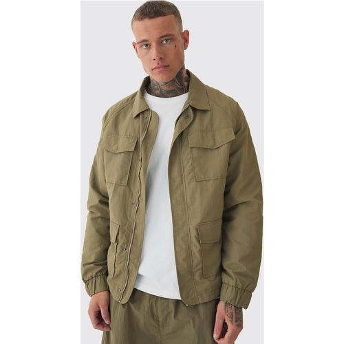 Tall - Veste de sport zippée et légère - L - Boohooman - Modalova