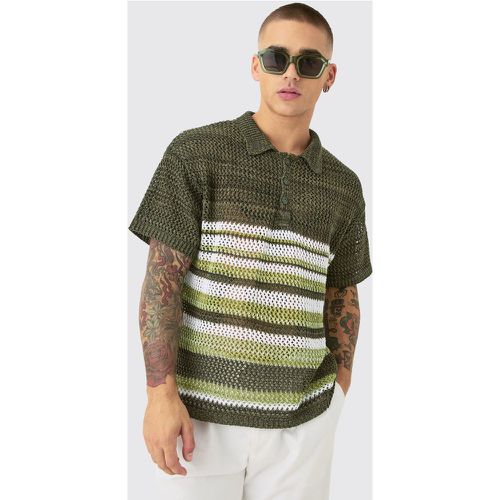 Polo oversize à coutures apparentes - S - Boohooman - Modalova