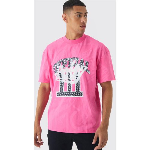 T-shirt oversize à imprimé graffiti - Official - L - Boohooman - Modalova