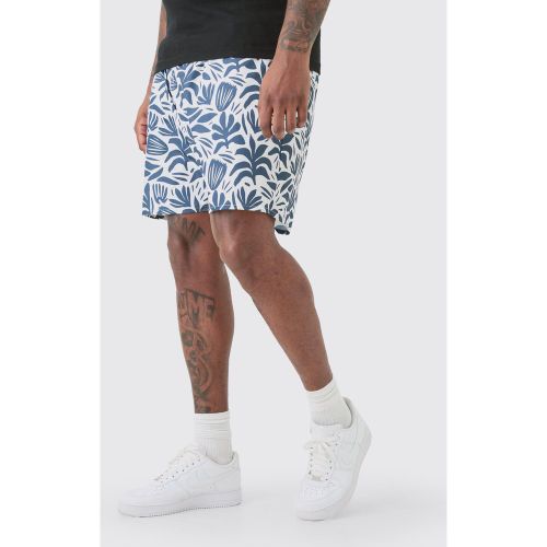 Grande taille - Short de bain à imprimé abstrait - XXL - Boohooman - Modalova