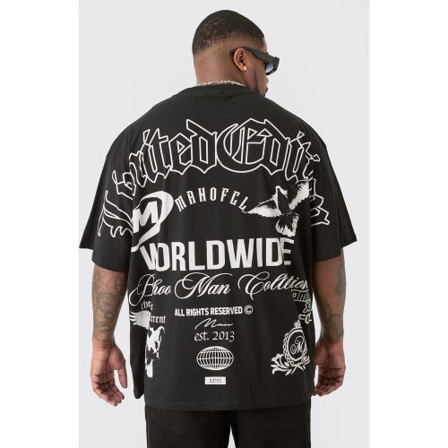 Grande taille - T-shirt imprimé moto - 2XL - Boohooman - Modalova