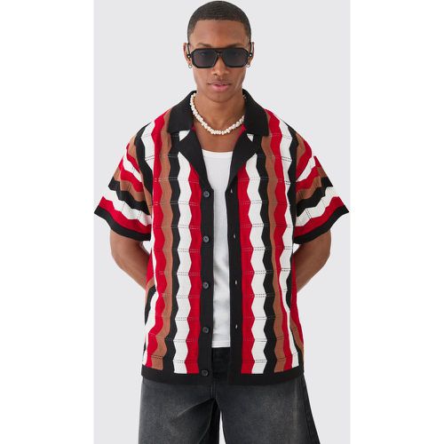 Chemise oversize rayée - XS - Boohooman - Modalova