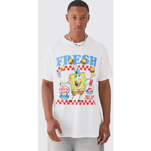 Oversized Spongebob License T-shirt - Boohooman - Modalova