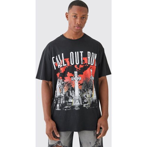 Oversized Boxy Fall Out Boy Band License T-shirt - Boohooman - Modalova