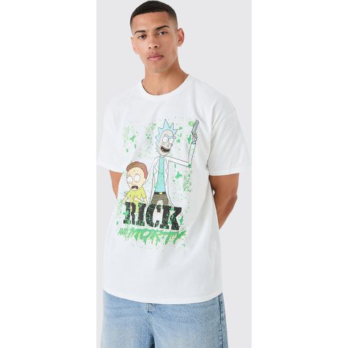 Oversized Rick And Morty License T-shirt - Boohooman - Modalova