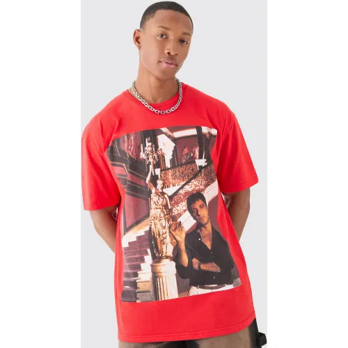 T-shirt oversize imprimé Scarface - M - Boohooman - Modalova