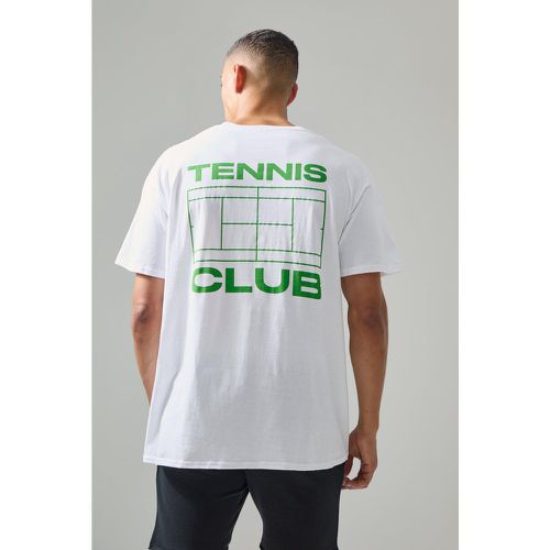 Man Active Tennis Club Oversized T-shirt - Boohooman - Modalova