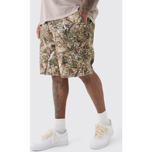 Grande taille - Short cargo large à imprimé camouflage - 38 - Boohooman - Modalova