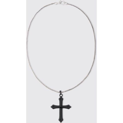 Collier é à pendentif croix - 220mm - ONE SIZE - Boohooman - Modalova