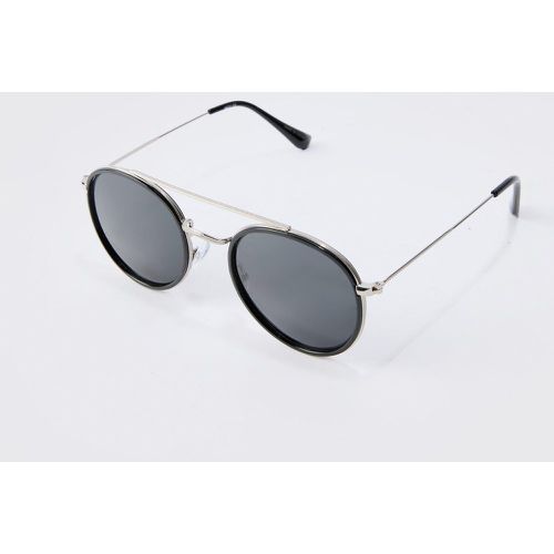 Lunettes de soleil rondes aviateur - ONE SIZE - Boohooman - Modalova