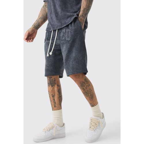 Tall - Short large délavé en jersey - S - Boohooman - Modalova