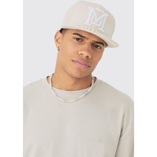 Casquette à ornements perlés - ONE SIZE - Boohooman - Modalova