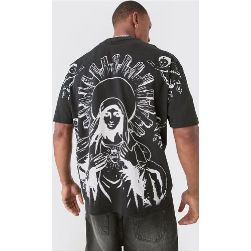 T-shirt oversize imprimé Renaissance - XS - Boohooman - Modalova