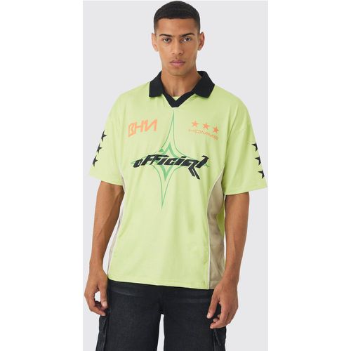 Polo de football à col V - Official - XL - Boohooman - Modalova