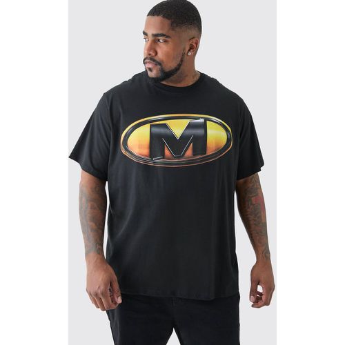 Grande taille - T-shirt slim à logo M imprimé - XXXL - Boohooman - Modalova