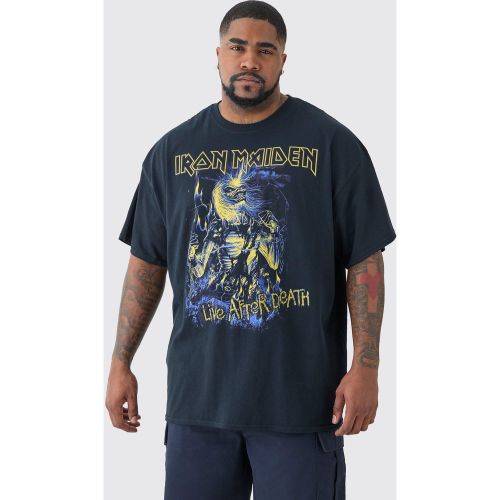 Grande taille - T-shirt oversize à imprimé Iron Maiden - 2XL - Boohooman - Modalova
