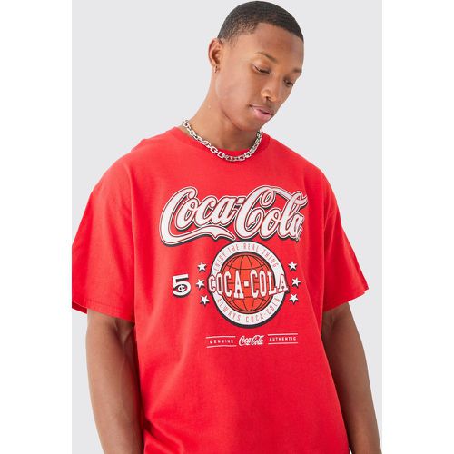 T-shirt oversize imprimé Coca Cola - L - Boohooman - Modalova