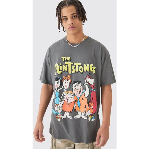 T-shirt oversize à imprimé The Flintstones - S - Boohooman - Modalova