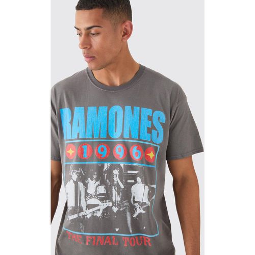 T-shirt oversize imprimé Ramones - S - Boohooman - Modalova