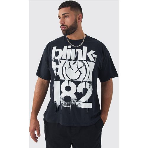 Plus Blink 182 License Print T-shirt - - XXXL - Boohooman - Modalova