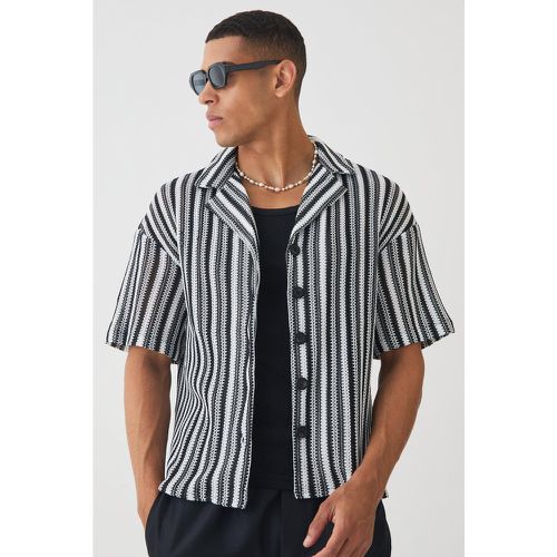 Chemise oversize rayée - L - Boohooman - Modalova