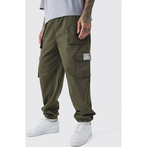 Tall - Pantalon cargo à ourlets retroussés - S - Boohooman - Modalova