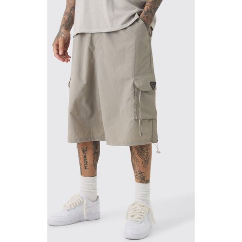 Tall - Short cargo plissé en nylon - S - Boohooman - Modalova