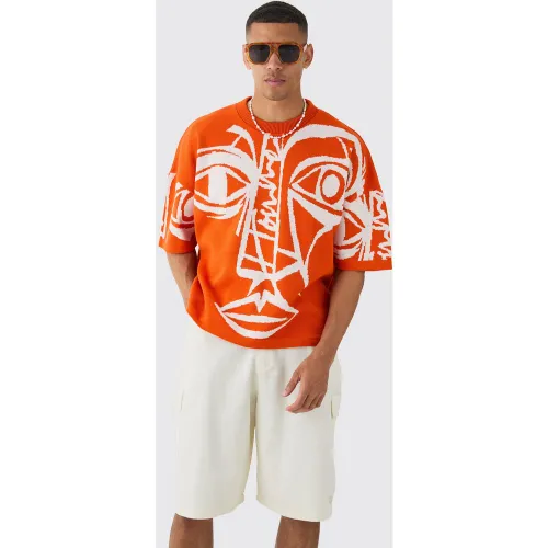 T-shirt oversize imprimé - S - Boohooman - Modalova