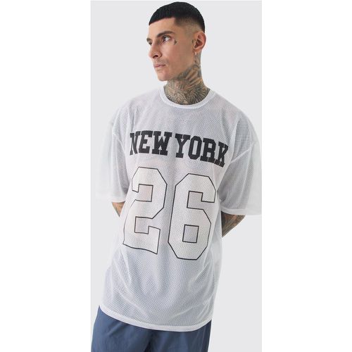 Tall - T-shirt de basket à imprimé New York - L - Boohooman - Modalova