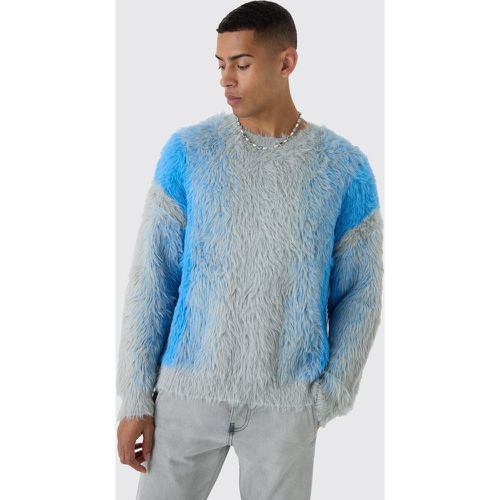 Pull oversize tie dye en maille - S - Boohooman - Modalova