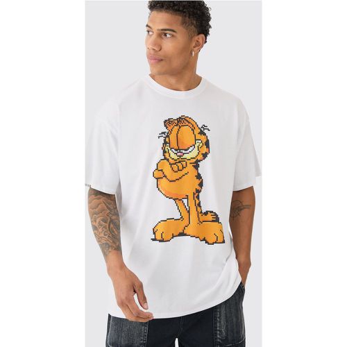 T-shirt oversize à imprimé Garfield - S - Boohooman - Modalova