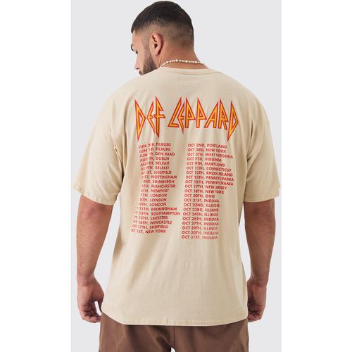 Grande taille - T-shirt à imprimé Def Lepard - XXXL - Boohooman - Modalova