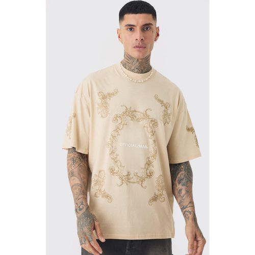 Tall - T-shirt oversize imprimé - Official MAN - S - Boohooman - Modalova