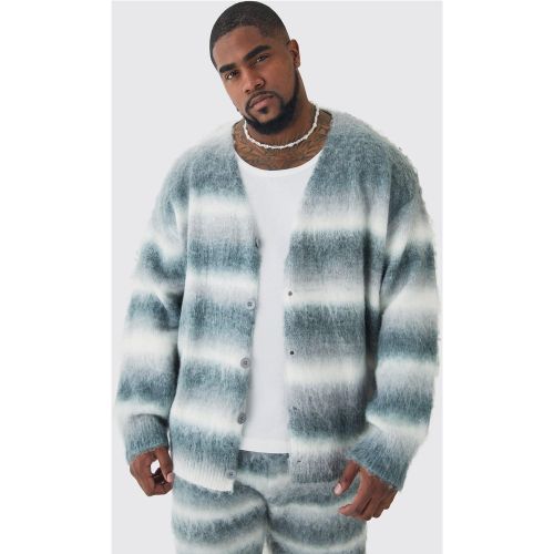 Grande taille - Cardigan oversize à rayures - XXXXL - Boohooman - Modalova