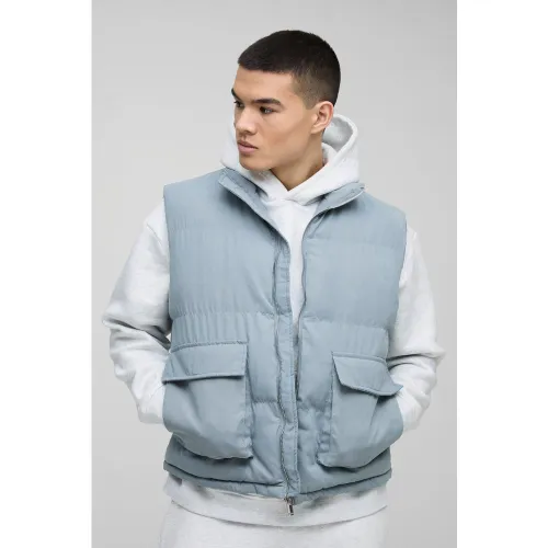 Veste oversize en synthétique à col cheminée - S - Boohooman - Modalova