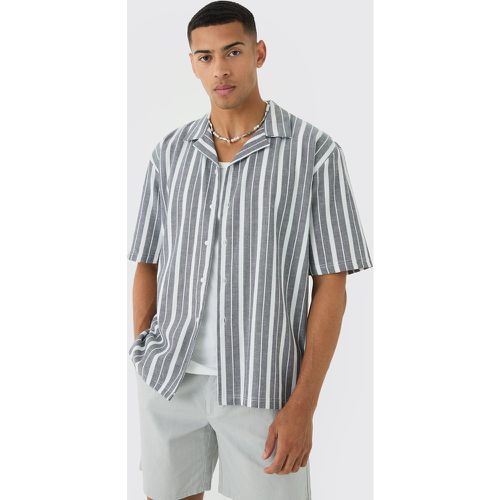 Chemise oversize rayée - S - Boohooman - Modalova