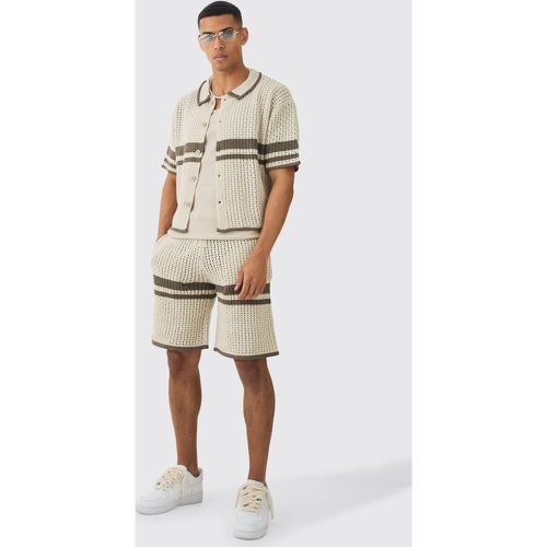 Ensemble oversize color block avec chemise oversize - L - Boohooman - Modalova