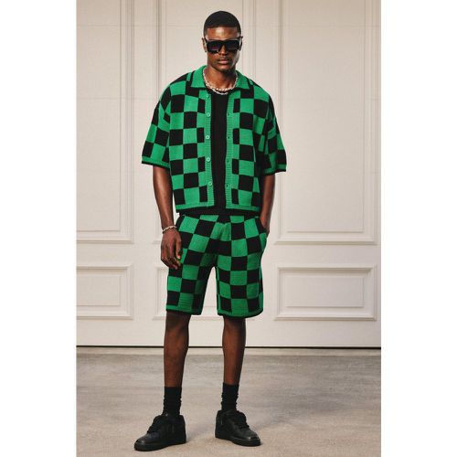 Ensemble oversize à carreaux avec short - L - Boohooman - Modalova