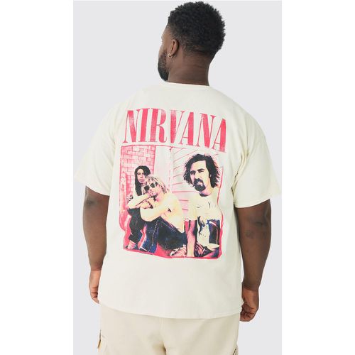 Plus Nirvana Wash License T-shirt - - XXXL - Boohooman - Modalova