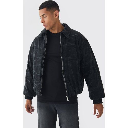 Bomber satiné matelassé homme - M - Boohooman - Modalova